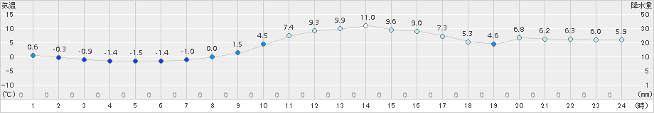 小俣(>2016年12月29日)のアメダスグラフ