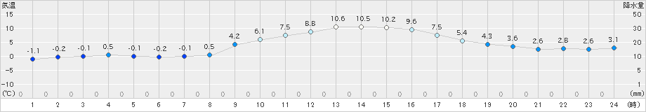 志布志(>2018年12月30日)のアメダスグラフ