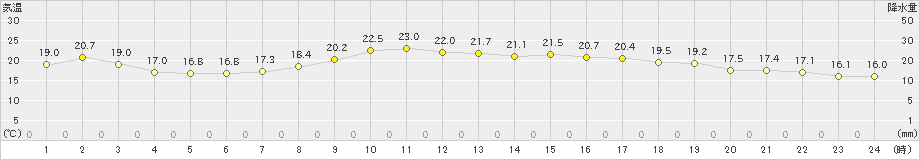 小河内(>2019年05月29日)のアメダスグラフ