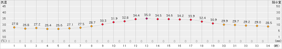 さいたま(>2019年08月05日)のアメダスグラフ