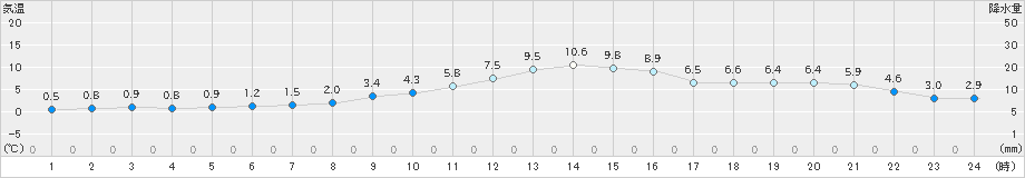 大正寺(>2021年11月29日)のアメダスグラフ