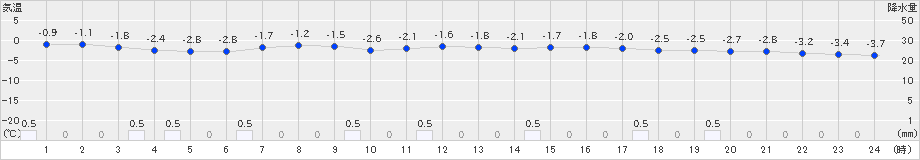 只見(>2023年01月21日)のアメダスグラフ