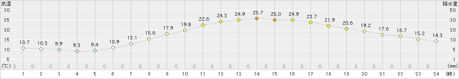 穂高(>2023年06月04日)のアメダスグラフ