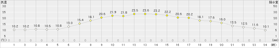 留辺蘂(>2023年06月11日)のアメダスグラフ