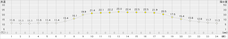 飯舘(>2023年06月20日)のアメダスグラフ