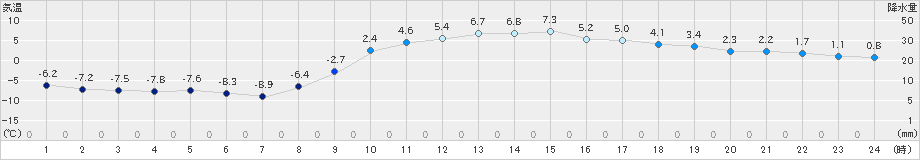 飯舘(>2024年02月10日)のアメダスグラフ