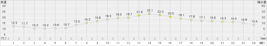 小俣(>2024年04月13日)のアメダスグラフ