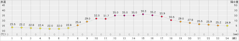 加計(>2024年08月18日)のアメダスグラフ