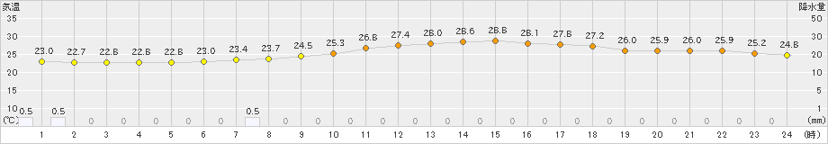 新庄(>2024年08月28日)のアメダスグラフ