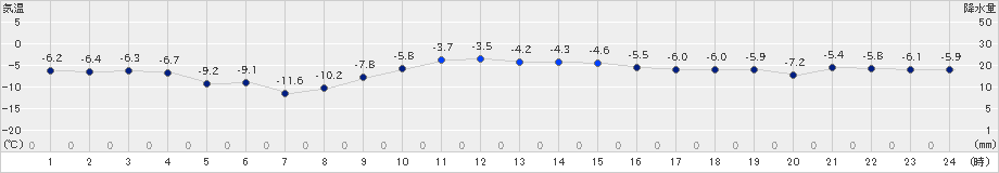 鹿追(>2024年12月14日)のアメダスグラフ