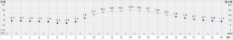 秩父(>2024年12月25日)のアメダスグラフ