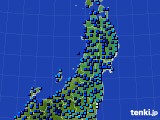 東北地方のアメダス実況(気温)(2015年01月01日)