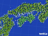 四国地方のアメダス実況(気温)(2015年01月01日)