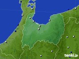 富山県のアメダス実況(風向・風速)(2015年01月01日)