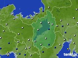 滋賀県のアメダス実況(風向・風速)(2015年01月01日)