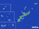 沖縄県のアメダス実況(降水量)(2015年01月02日)