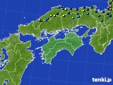 四国地方のアメダス実況(積雪深)(2015年01月02日)