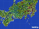 2015年01月02日の東海地方のアメダス(日照時間)