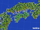 四国地方のアメダス実況(日照時間)(2015年01月02日)