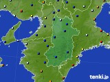 2015年01月02日の奈良県のアメダス(日照時間)