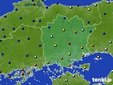 岡山県のアメダス実況(日照時間)(2015年01月02日)