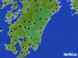 宮崎県のアメダス実況(日照時間)(2015年01月02日)