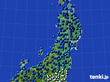 2015年01月02日の東北地方のアメダス(気温)