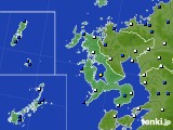 長崎県のアメダス実況(風向・風速)(2015年01月02日)