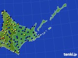 2015年01月03日の道東のアメダス(積雪深)