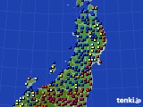 東北地方のアメダス実況(日照時間)(2015年01月03日)