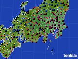 関東・甲信地方のアメダス実況(日照時間)(2015年01月03日)