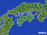 四国地方のアメダス実況(気温)(2015年01月03日)