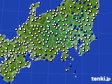 関東・甲信地方のアメダス実況(風向・風速)(2015年01月03日)