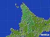 道北のアメダス実況(風向・風速)(2015年01月03日)