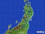 2015年01月04日の東北地方のアメダス(積雪深)