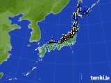 アメダス実況(積雪深)(2015年01月04日)