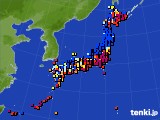 アメダス実況(日照時間)(2015年01月04日)