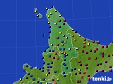 2015年01月04日の道北のアメダス(日照時間)