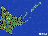 道東のアメダス実況(日照時間)(2015年01月04日)