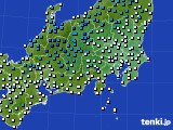 関東・甲信地方のアメダス実況(気温)(2015年01月04日)