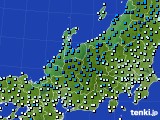 2015年01月04日の北陸地方のアメダス(気温)