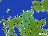 福岡県のアメダス実況(気温)(2015年01月04日)