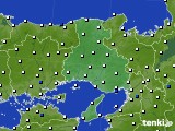 兵庫県のアメダス実況(風向・風速)(2015年01月04日)