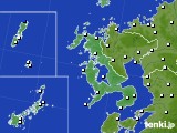 2015年01月04日の長崎県のアメダス(風向・風速)