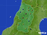 山形県のアメダス実況(積雪深)(2015年01月05日)