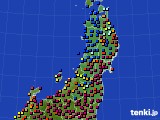 東北地方のアメダス実況(日照時間)(2015年01月05日)