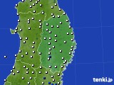 岩手県のアメダス実況(風向・風速)(2015年01月05日)