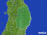 岩手県のアメダス実況(降水量)(2015年01月06日)