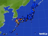 アメダス実況(日照時間)(2015年01月06日)