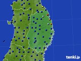 岩手県のアメダス実況(日照時間)(2015年01月06日)